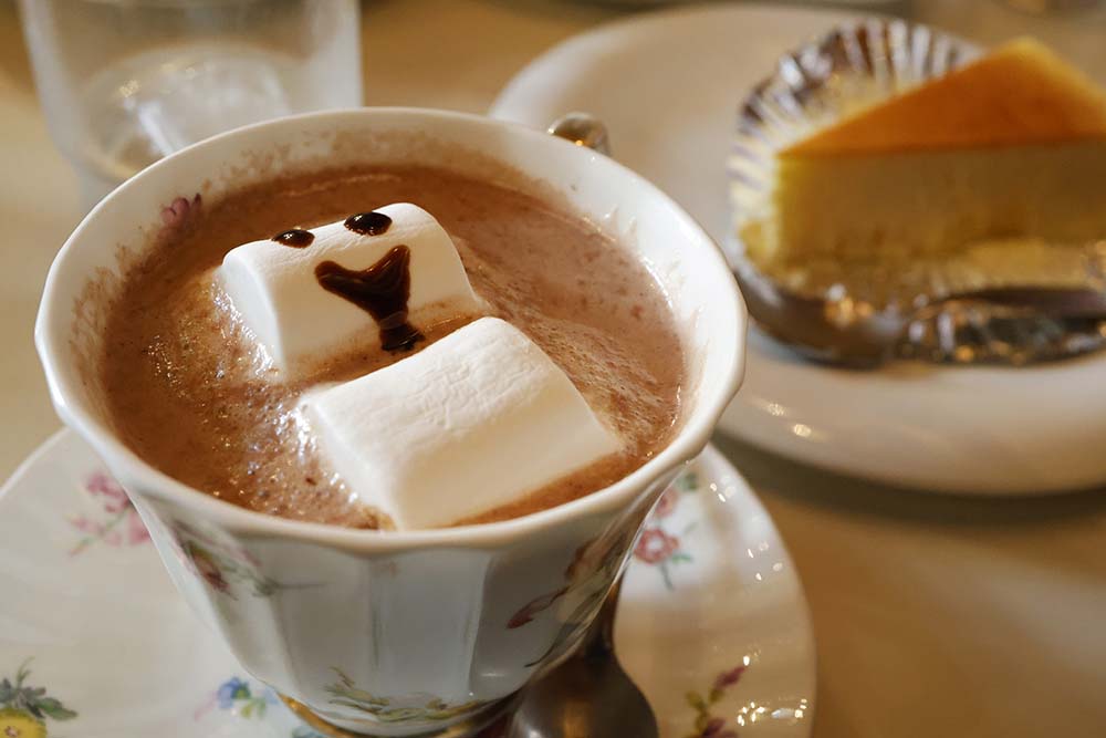 喫茶店のにっこりマシュマロの写真